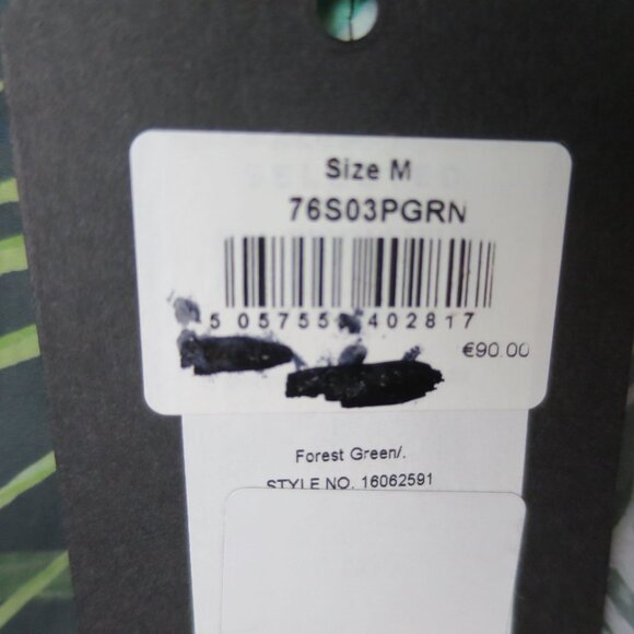 Selected Homme Tropical Short Sleeve Button Down Shirt Size M - Picture 13 of 13